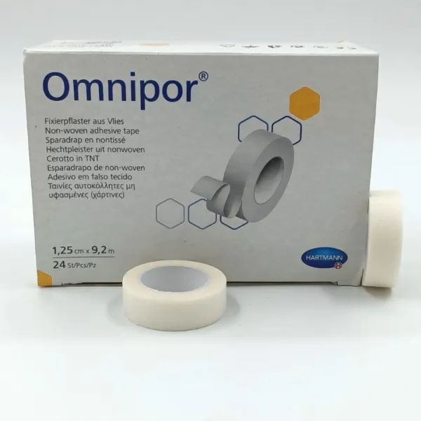 Hartmann Omnipor hechtpleister - 1 stuk, 1,25 cm x 9,2 meter