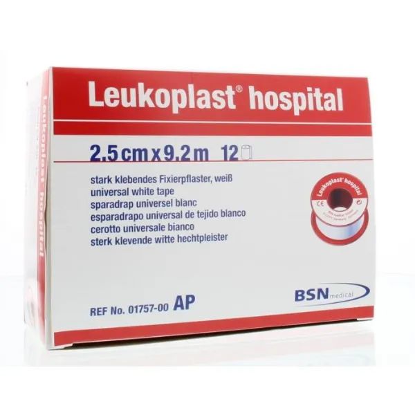 BSN Leukoplast Hospital hechtpleister - 2,5 cm x 9,2 meter