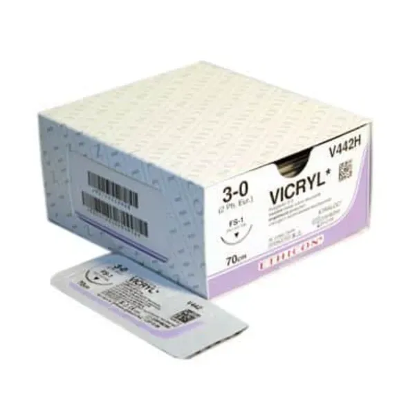 Vicryl Rapide hechtdraad 2-0 ongekleurd FS-1 naald 75 cm