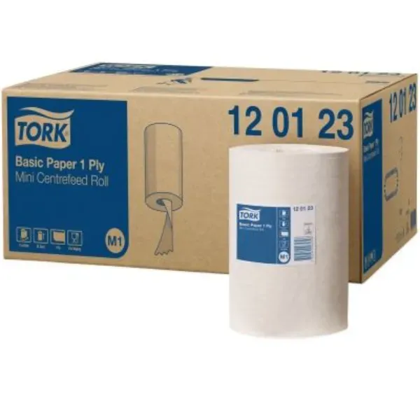 Tork Basic Mini Centerfeed Poetspapier 1-laags M1