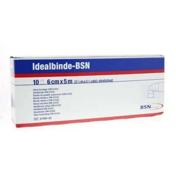 Idealbinde verband 5 m x 6 cm met cellofaan