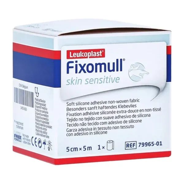 BSN Leukoplast Fixomull Skin Sensitive - 5 cm x 5 meter
