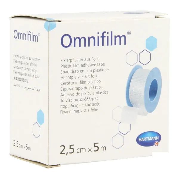 Hartmann Omnifilm hechtpleister - 2,5 cm x 5 meter