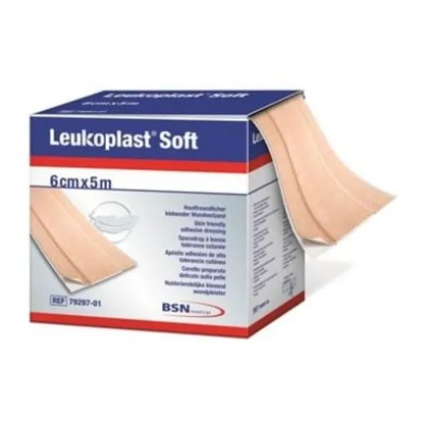 BSN Leukoplast Soft wondpleister - 6 cm x 5 meter