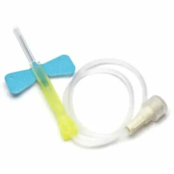Vacutainer Safety Lok vleugelnaald 23 G x 19 mm met 30 cm slang