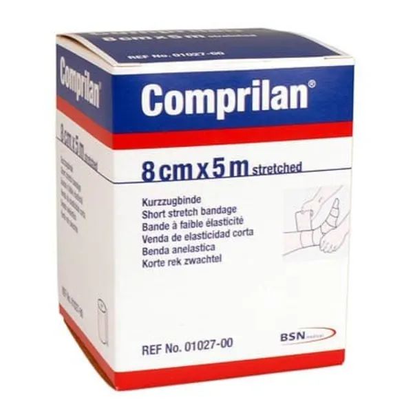 BSN Comprilan kort rek zwachtel - 8 cm x 5 meter