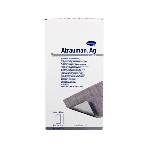 Atrauman AG niet-verklevend zilverhoudend barriereverband - 10 x 20 cm