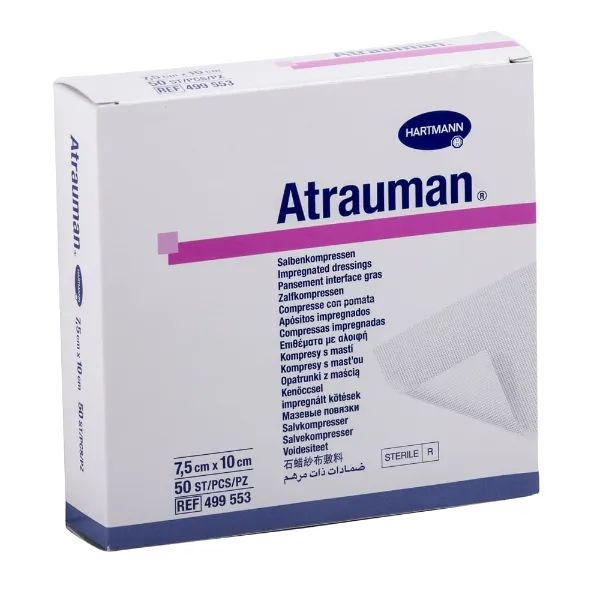 Hartmann Atrauman zalfgaas - 7,5 x 10 cm, 50 stuks