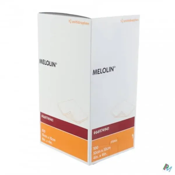 S&N Melolin absorberend verband 10 x 10 cm