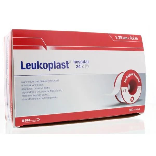 BSN Leukoplast Hospital hechtpleister - 1,25 cm x 9,2 meter