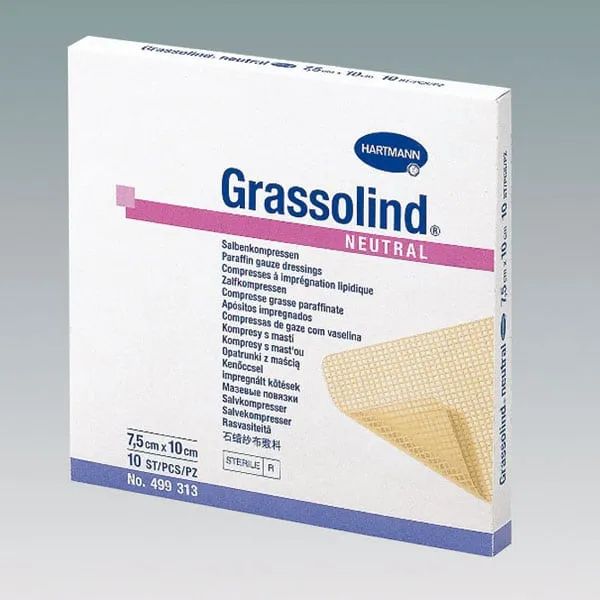 Hartmann Grassolind zalfkompres - 10 x 20 cm