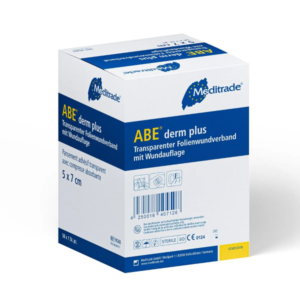 ABE® derm plus doorzichtige eilandpleister 6 x 10
