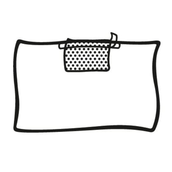 Afdeklaken zelfklevend Foliodrape 45x75 cm 2 laags