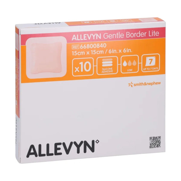 Allevyn Gentle Border Lite schuimverband - 15 x 15 cm