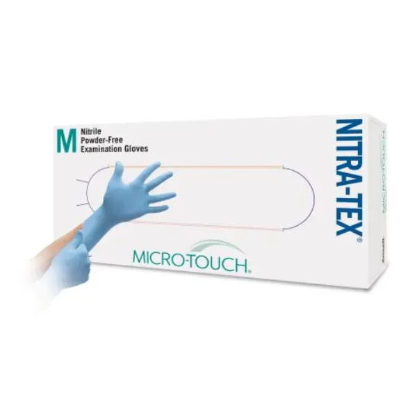Ansell Micro-Touch Nitra-Tex onderzoekshandschoenen poedervrij