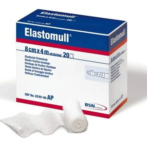 BSN Elastomull elastisch fixatiewindsel zonder cellofaan - 8 cm x 4 meter