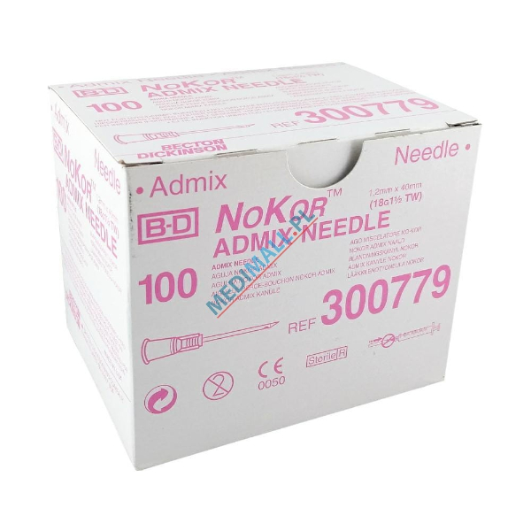 BD Nokor Admix naald 18 G x40 mm