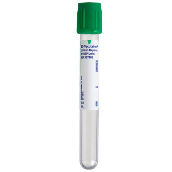 BD vacutainer Li-Heparin (17 IU/mL) - 6 ml