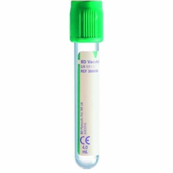 BD Vacutainer Lithium Heparine 4 ml groen