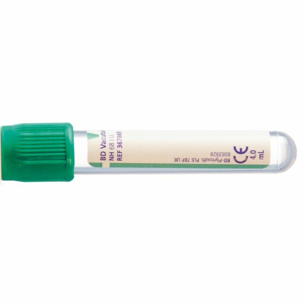 BD vacutainer Na-Heparin (17 IU/mL) - 4 ml