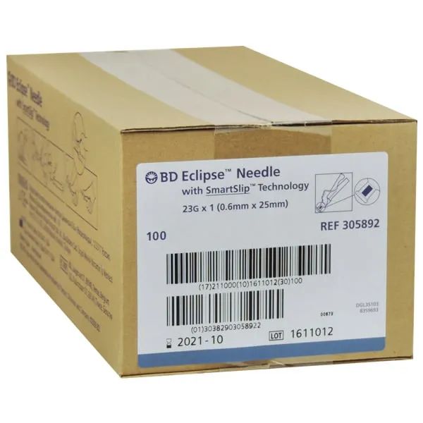 BD Eclipse Veiligheidsnaald - 23 G, 25 mm