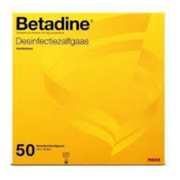 Betadine gaas 10 x 10
