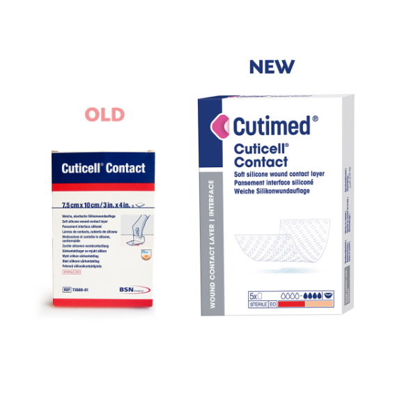 BSN Cuticell Contact siliconen wondcontactlaag - 7,5 x 10 cm