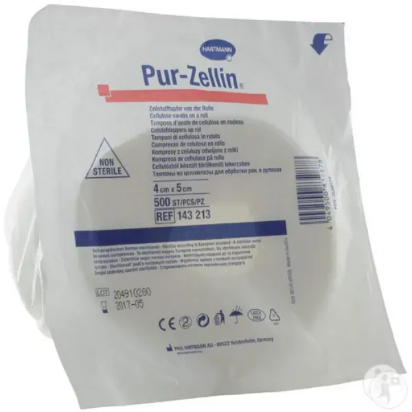 Celstofdeppers Pur Zellin 4 x 5 cm