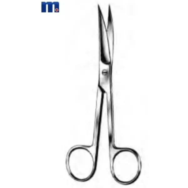 Schaar chirurgisch spits / spits 14 cm gebogen