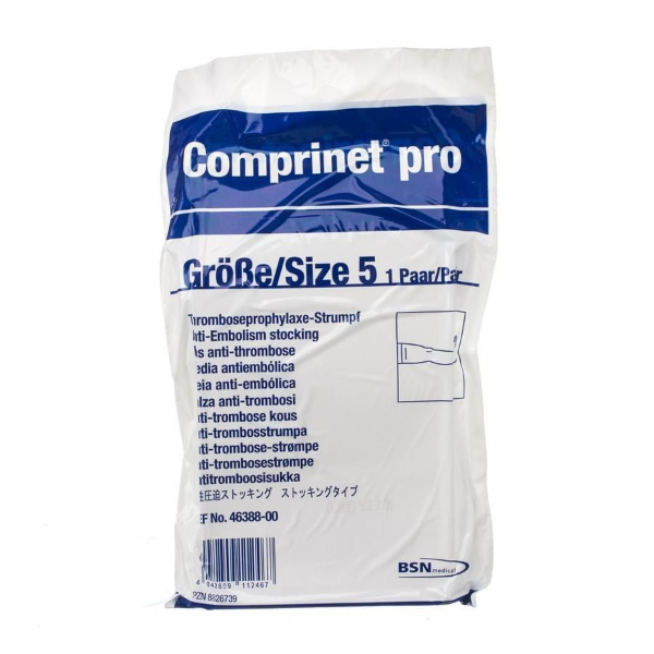 Comprinet Pro anti-emboliekous dij wit groot normaal maat 5