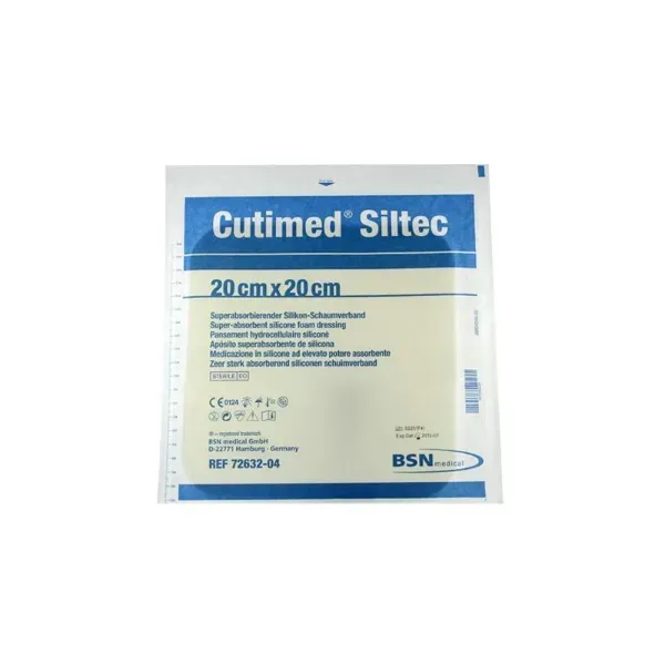 Cutimed Siltec schuimverband - 20 x 20 cm