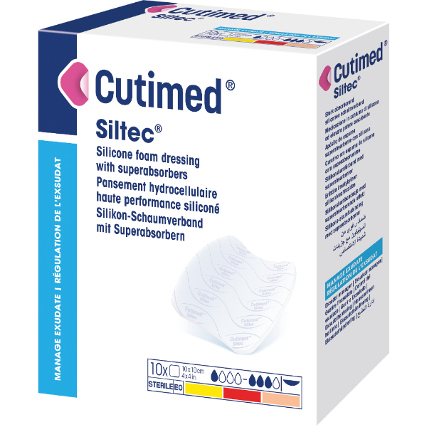 Cutimed Siltec schuimverband - 10 x 10 cm
