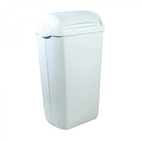 Damesverbandcontainer kunststof wit staand / wandbevestiging
