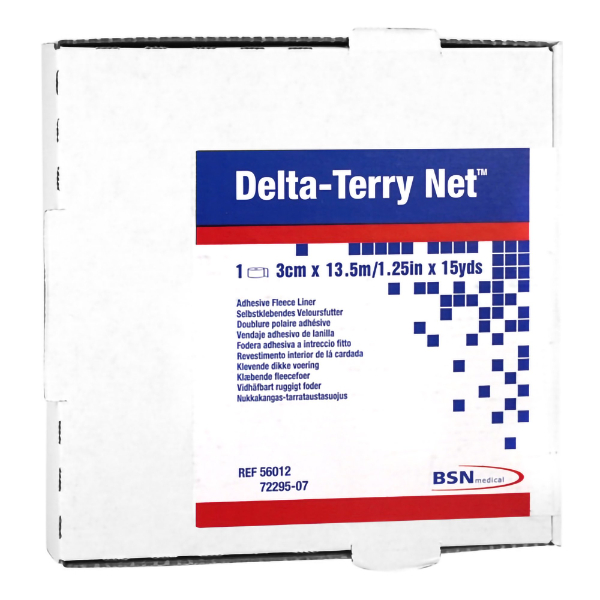Delta Terry-Net Fleece klevende randpolstering 3 cm x 13,7 m wit