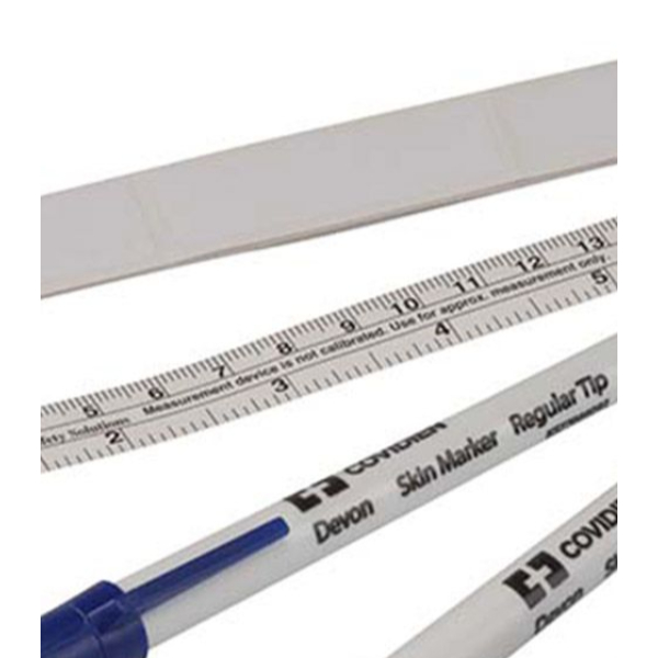 Devon Skin Marker regular tip met liniaal en labels