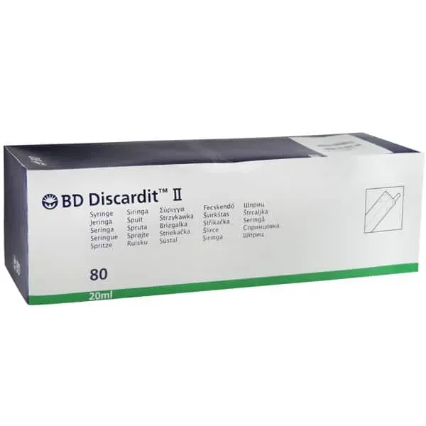 BD Discardit II Injectiespuit 2 delig met luer aansluiting - 20 ml