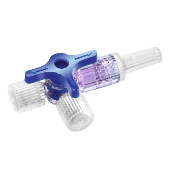 Discofix infuustherapiekraan 3-way stopcock blue LL