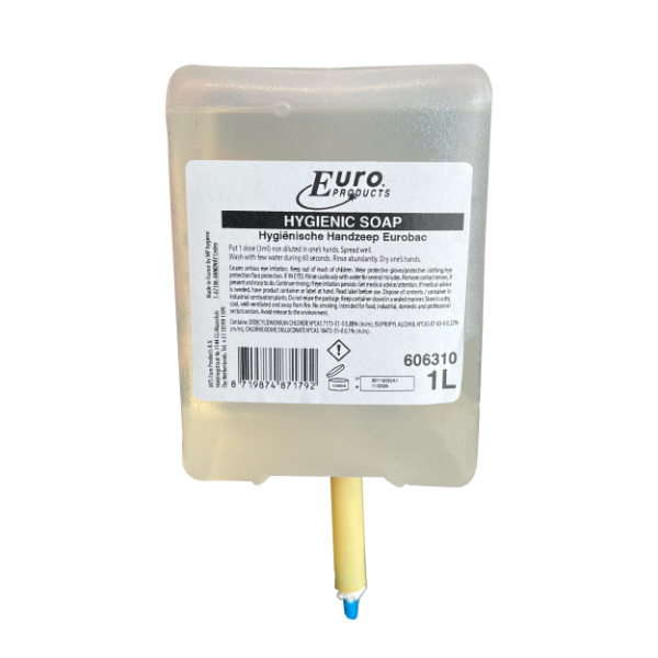 Euro pearl hygienische handzeep 6 x 1 liter tbv dispensers 431202/431252 + 441202/441252