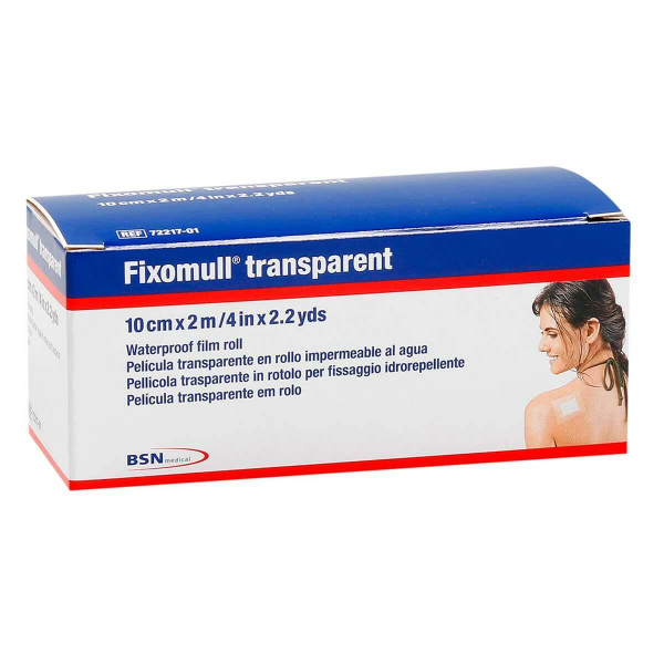 Fixomull transparant fixatiepleister 10cm x 2m
