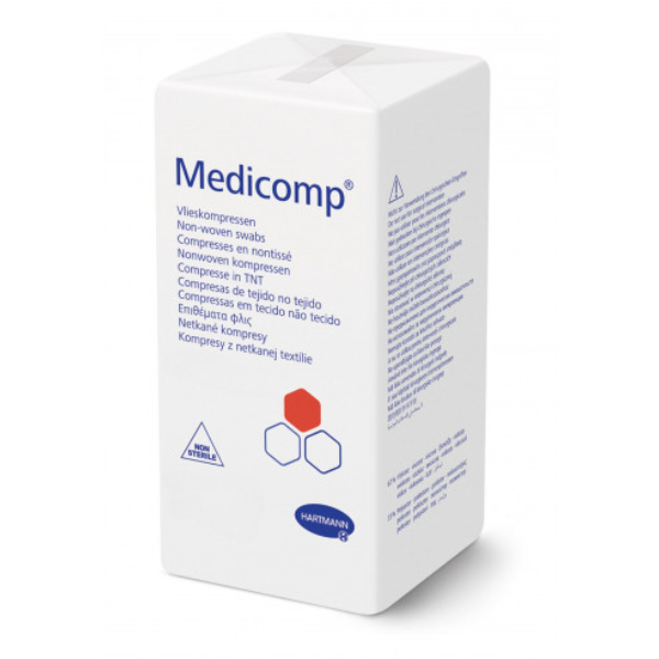 Gaaskompres Medicomp 7,5 x 7,5 cm 4 laags
