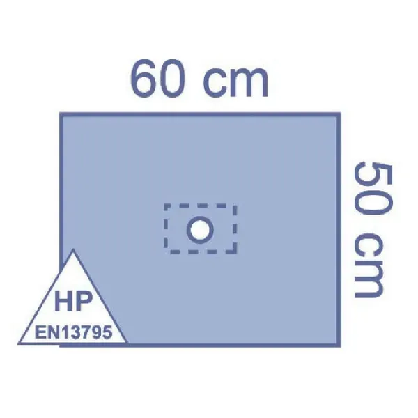 Gatlaken Medline 50 x 60 cm diameter 5 cm zelfklevend gat