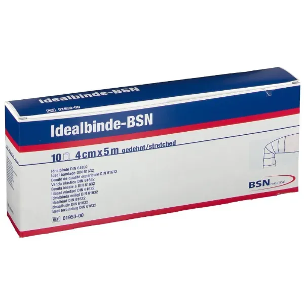 Idealbinde verband 4 cm x 5 m zonder cellofaan