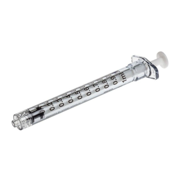 Injectiespuit Plastipak 3 delig 1 ml luer lock