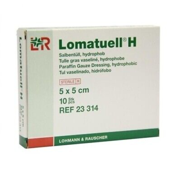 L&amp;R Lomatuell H zalfgaas - 5 x 5 cm, 10 stuks