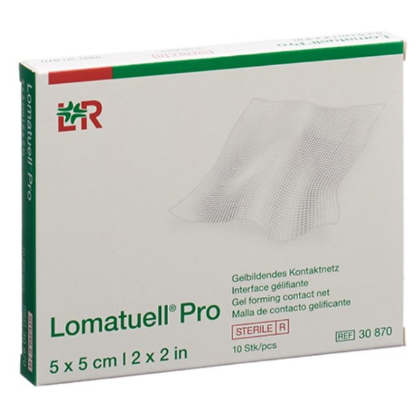 Lomatuell Pro gelvormend contactgaas - 5 x 5 cm