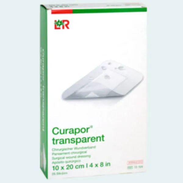 L&amp;R Curapor transparant Chirurgische eilandpleister 10 cm x 8 cm