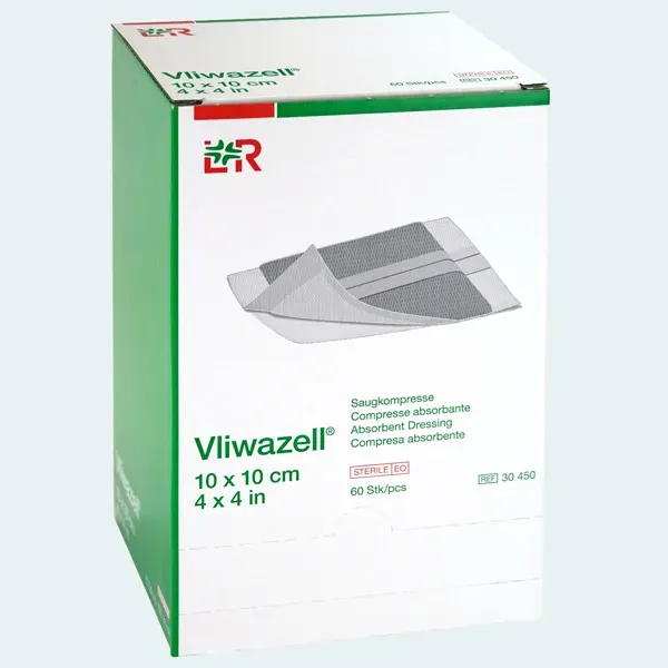 L&amp;R Vliwazell absorberend verband 10 x 10