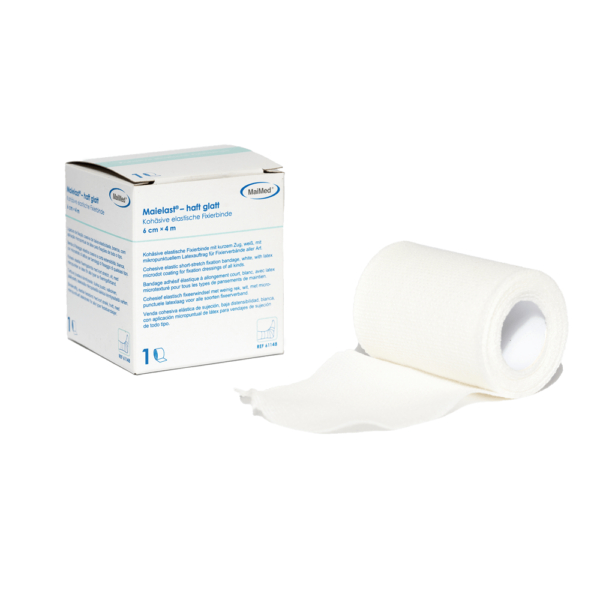 Maielast-haft glatt zelfklevend fixatieverband - 6 cm x 4 meter