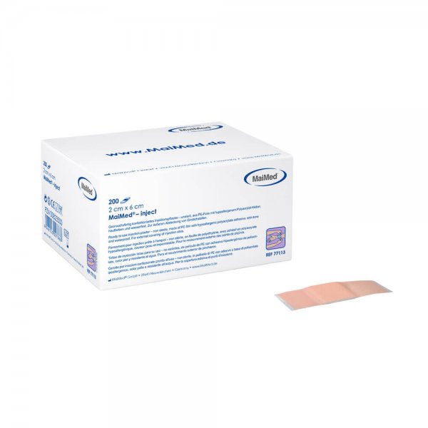MaiMed-Inject 2cm x 6cmwater-resistant
injection plaster packed by 200 pcs