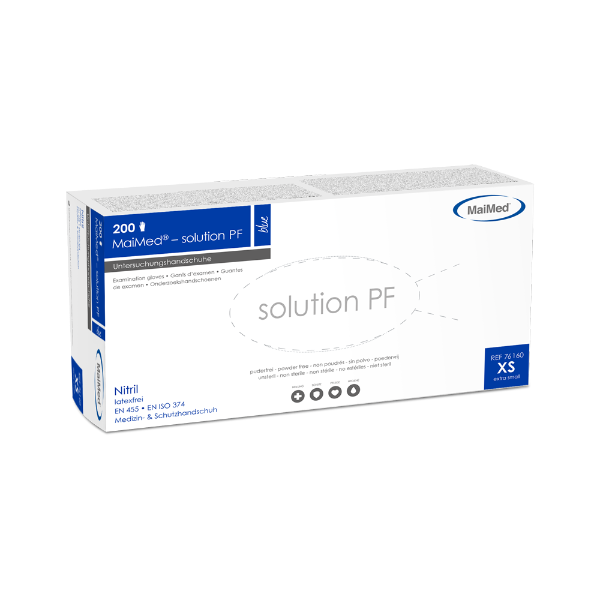 MaiMed Solution PF - XS, Blauw, 200 stuks